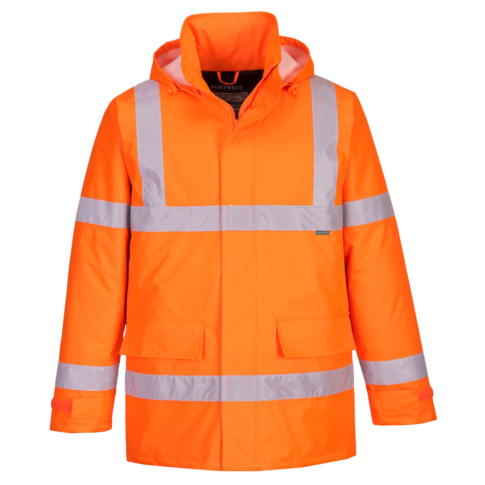 Portwest Eco Hi-Vis Winter Jacket, Orange